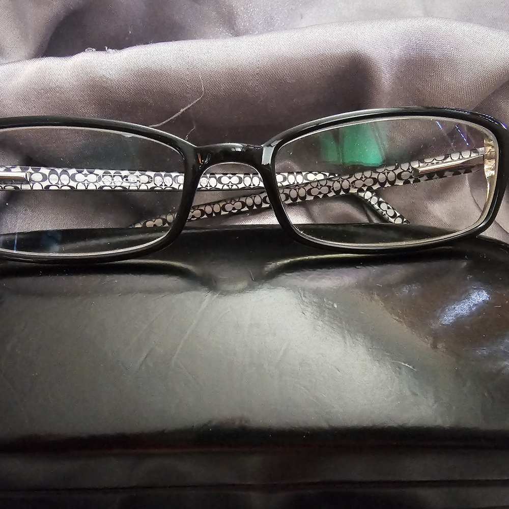 Coach Black and White Patterned Women's Glasses